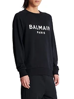 Logo Cotton Crewneck Sweatshirt