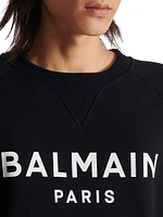 Logo Cotton Crewneck Sweatshirt