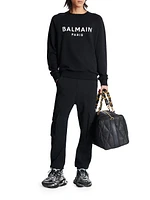 Logo Cotton Crewneck Sweatshirt