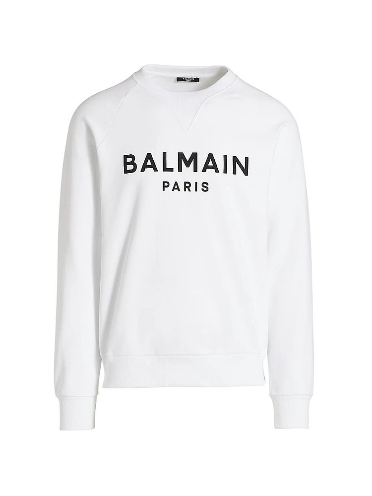 Logo Cotton Crewneck Sweatshirt