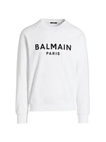 Logo Cotton Crewneck Sweatshirt