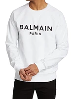 Logo Cotton Crewneck Sweatshirt