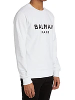 Logo Cotton Crewneck Sweatshirt