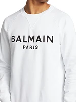 Logo Cotton Crewneck Sweatshirt