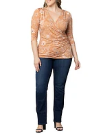 Plus Femme Fatale Faux Wrap Top