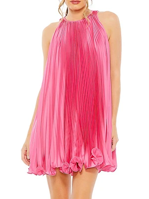 Pleated Ruffled Minidress