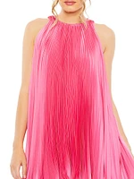 Pleated Ruffled Minidress