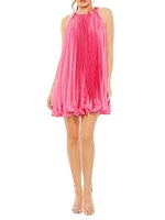 Pleated Ruffled Minidress