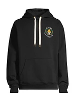 Logo-Embroidered Cotton Hoodie