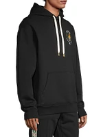 Logo-Embroidered Cotton Hoodie