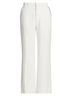 Stretch-Wool Straight-Leg Trousers