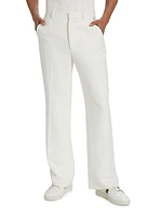 Stretch-Wool Straight-Leg Trousers