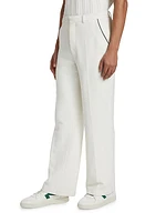 Stretch-Wool Straight-Leg Trousers