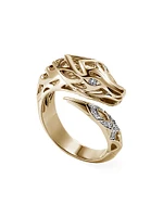 Naga 14K Yellow Gold & 0.10 TCW Diamond Ring