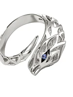 Naga Dragon Sterling Silver & Sapphire Ring