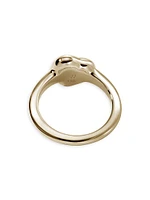 Pebble 14K Yellow Gold & 0.22 TCW Diamond Heart Ring