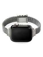 Sterling Silver & 0.30 TCW Diamond Smartwatch Bracelet/0.47"