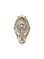 Naga Dragon 14K Yellow Gold & 0.61 TCW Diamond Saddle Ring