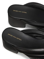 60MM Leather Platform Flip-Flops