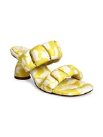 65MM Printed Leather Sandals