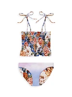 Little Girl's & Girl Diving Into Dreams Karlie Numen Reversible Bikini