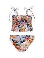 Little Girl's & Girl Diving Into Dreams Karlie Numen Reversible Bikini