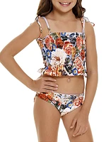 Little Girl's & Girl Diving Into Dreams Karlie Numen Reversible Bikini