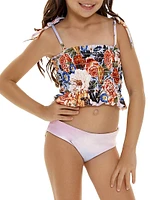 Little Girl's & Girl Diving Into Dreams Karlie Numen Reversible Bikini