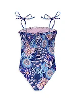 Little Girl's & Girl's Diving Into Dreams Lewis Boreal One-Piece Swimsuit