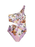 Little Girl's & Girl's Diving Into Dreams Savanna Vitreo One-Piece Swimsuit