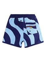 Little Boy's & Boy's Diving Into Dreams Nick Boreal Swim Trunks