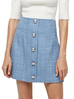 Rubra Tweed Miniskirt