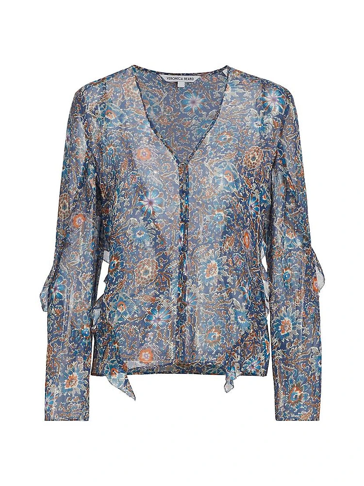 Blanchett Floral Silk Blouse