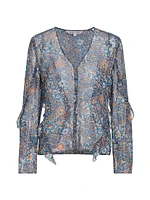 Blanchett Floral Silk Blouse