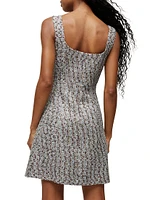 Delphine Tweed Sleeveless Minidress