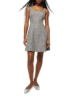 Delphine Tweed Sleeveless Minidress