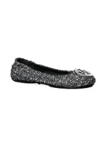 Minnie Tweed Ballet Flats