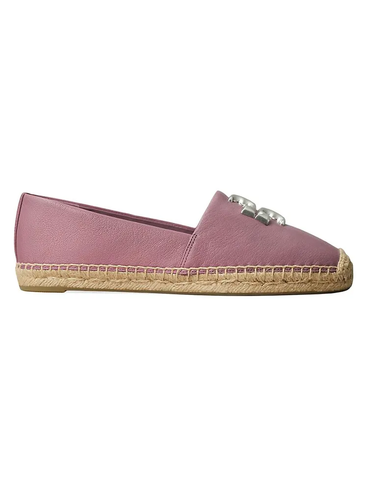 Eleanor Logo Leather Espadrilles