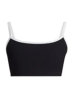 Ribbed Two-Tone Bralette