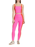 Vitality Colorblocked High-Waisted Midi Leggings