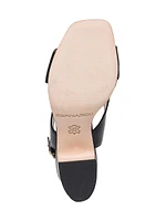 Bedford Leather Mid Heel Sandals