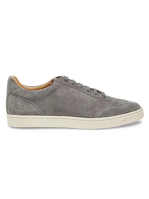 Suede Lace-Up Sneakers