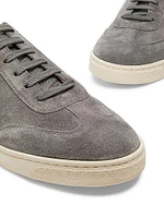 Suede Lace-Up Sneakers