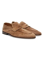 Suede Penny Loafers