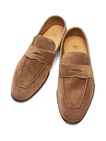 Suede Penny Loafers