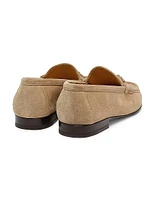 Suede Link Loafers