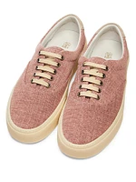 Textile Lace-Up Sneakers