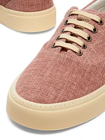 Textile Lace-Up Sneakers