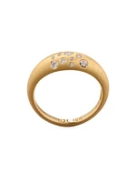 Fairy Dust 18K Yellow Gold & 0.15 TCW Diamond Ring