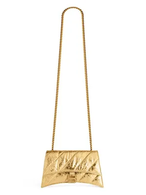 Crush Mini Chain Bag Metallized Quilted